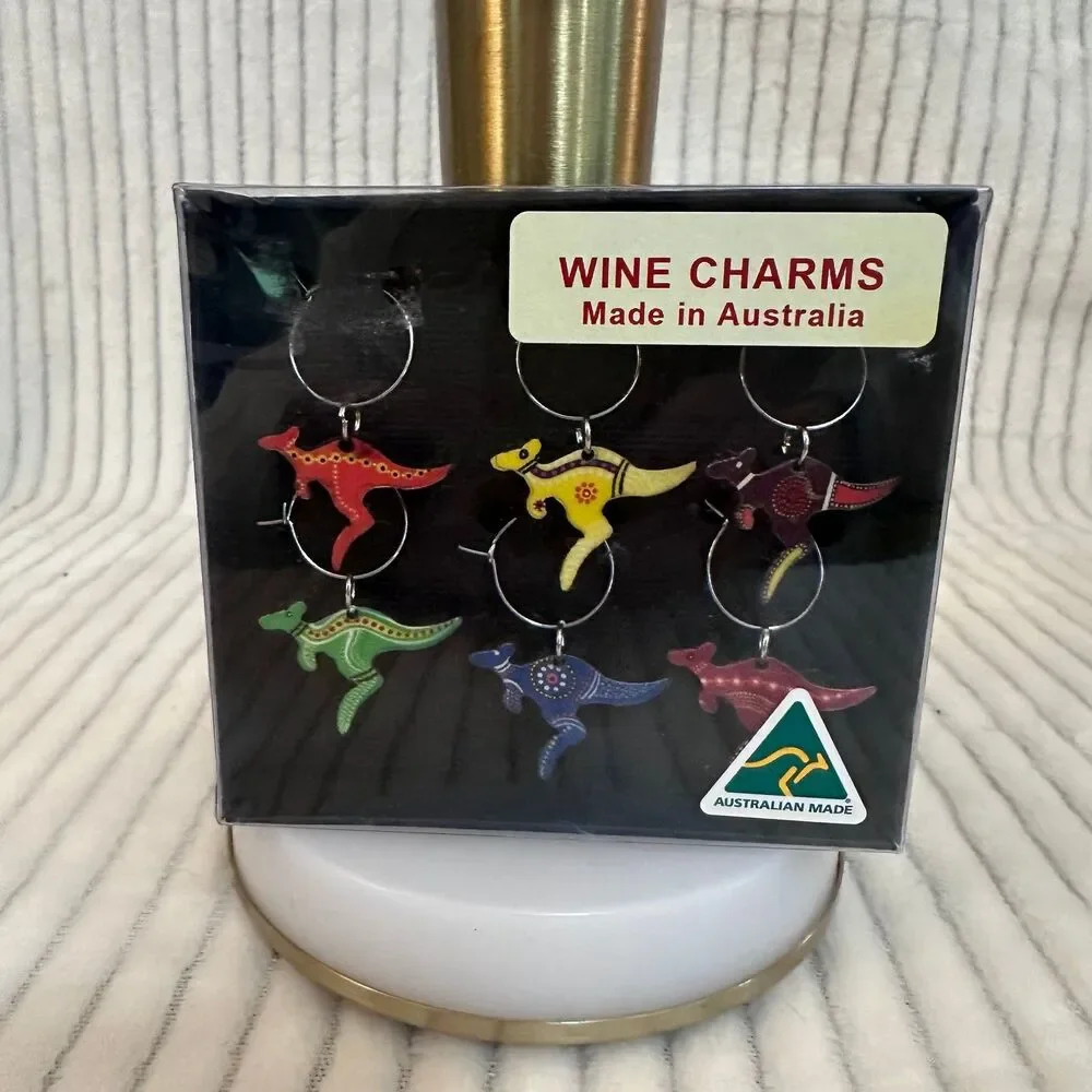 Kangaroo Wine Charms